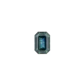 0.77ct Emerald Cut Teal Blue Montana Sapphire SF090