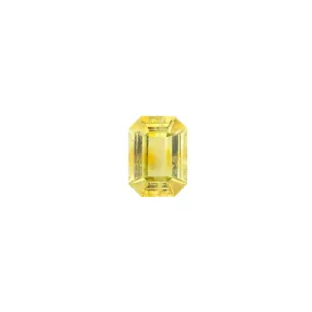 0.83ct Emerald Cut Yellow Montana Sapphire SF091