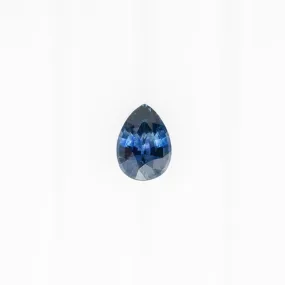 0.86ct Pear Cut Blue Montana Sapphire