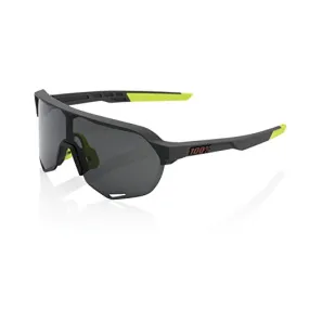 100% S2 Sport Sunglasses Soft TACT Cool Grey - Smoke Lens