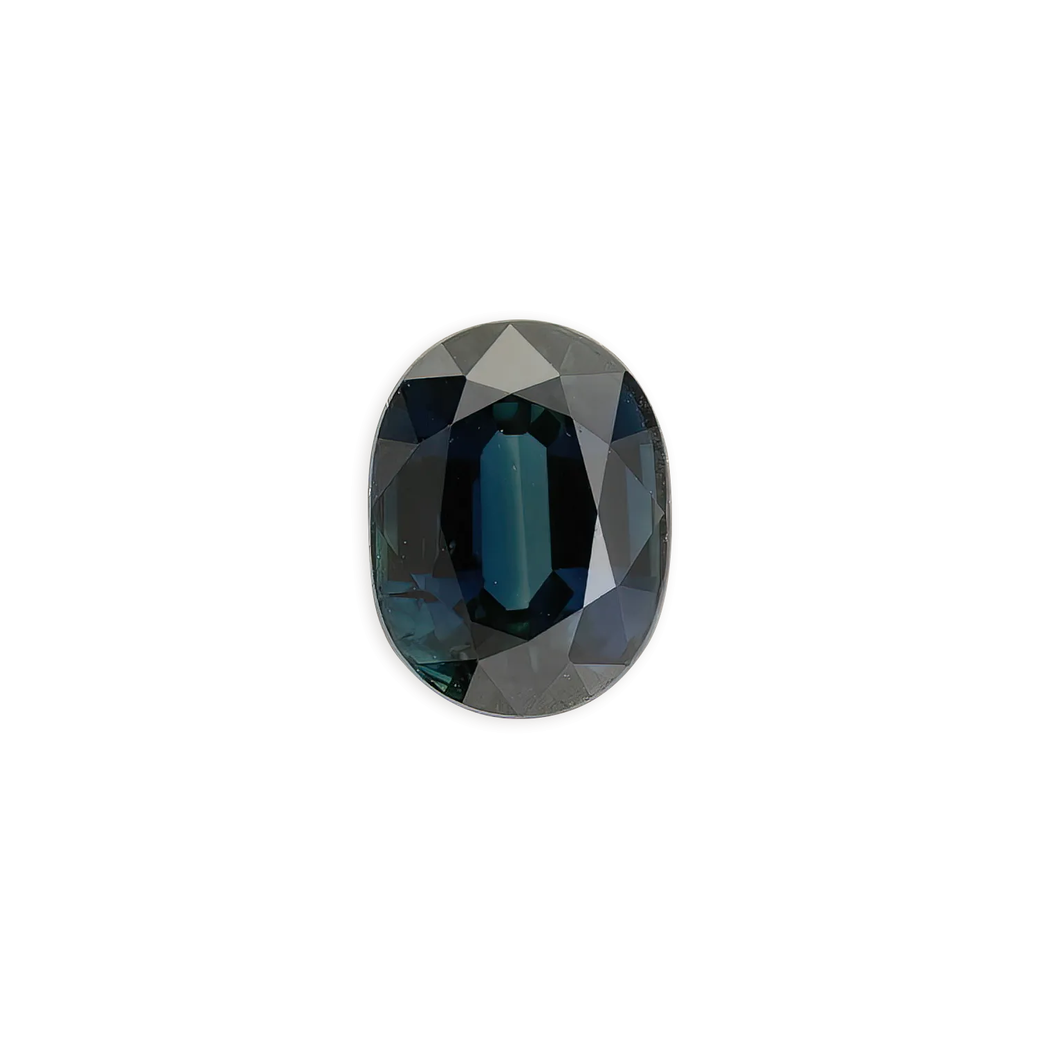 3.06ct Oval Cut Teal Blue Sapphire