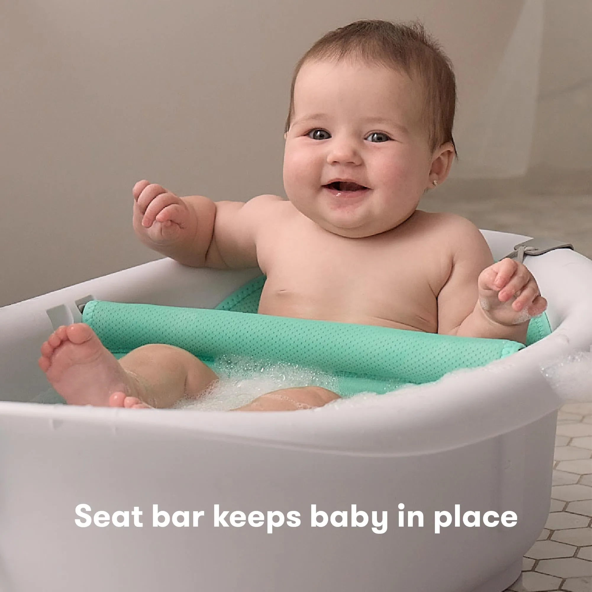 4 in 1 Grow With Me Baby Bathtub with Removable Bath Seat & Backrest Green