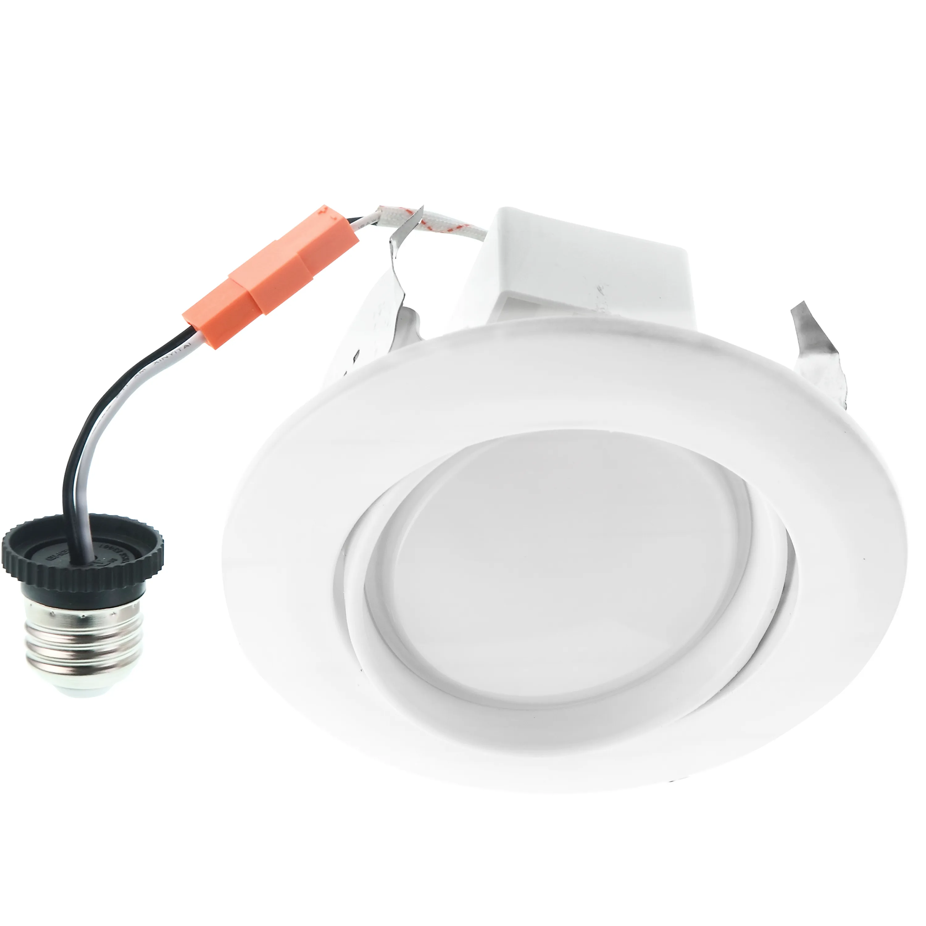 4" 10W Gimbal Retrofit Recessed Downlight - Eyeball Adjustable Spotlight - 740 lumens