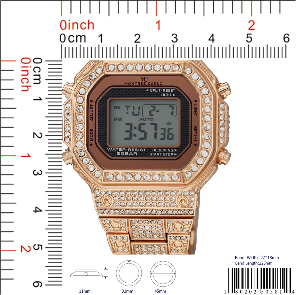 5058 - Iced Digital Watch