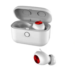 ABSQ L18 Wireless Earphones Airbuds Tws Bluetooth Headsets 5.0 In Ear Earphone Siri Smart Control Stereo Sound Noise Cancellin (White)