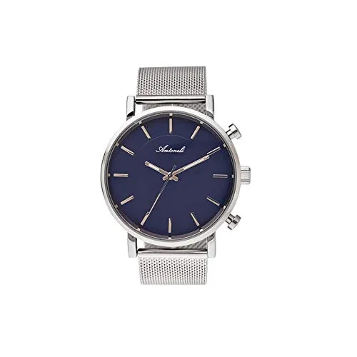 AG6182-08 Silver Stainless Steel Mesh Bracelet Watch