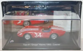 Altaya 1/43 Scale - Maserati Tipo 61 Drogo Reims 1963 - Casner #34