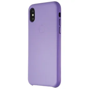 Apple Leather Case for iPhone X & XS Smartphone - Lilac Purple (MVFR2ZM/A)