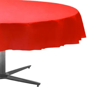 Apple Red Round Table Cover 84" | 1ct