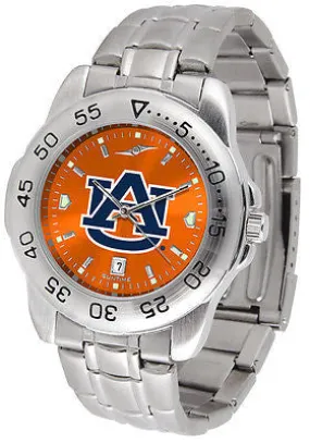 Auburn Tigers Men's Stainless Steel Sports AnoChrome Watch