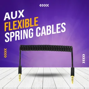 Aux cables Flexible Spring - Mix Color - Audio Extension Cable | Aux Cable For Stereo