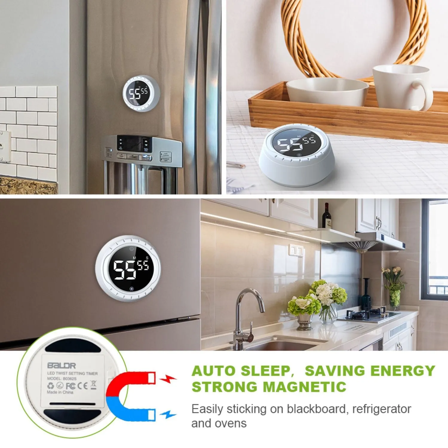 BALDR LED Kitchen Timer