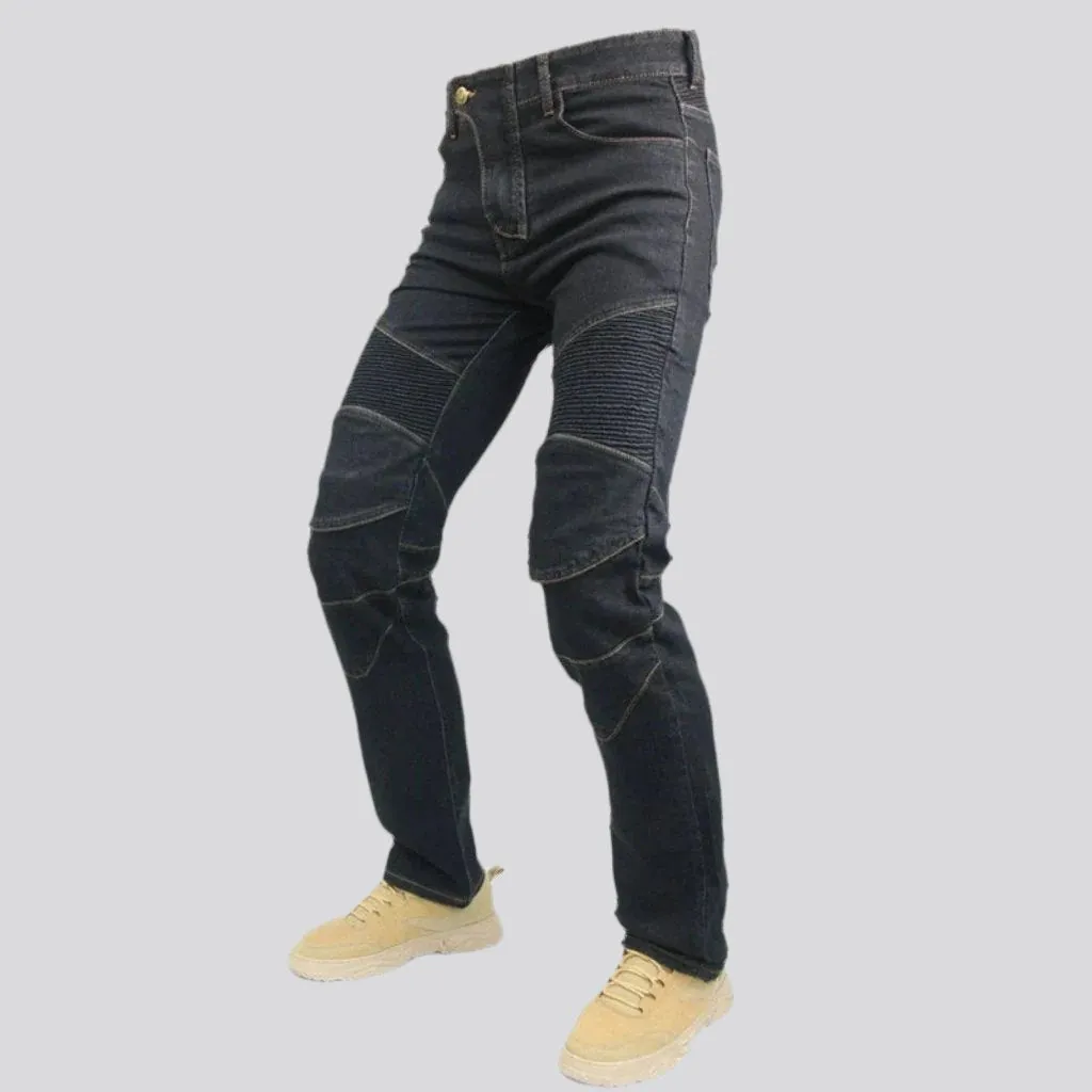 Biker men mid-waist jeans