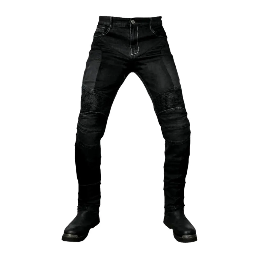 Biker slim jeans for men