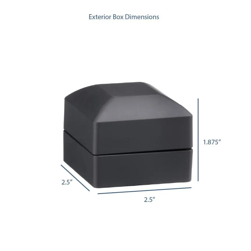 Black LED Small Earring Box