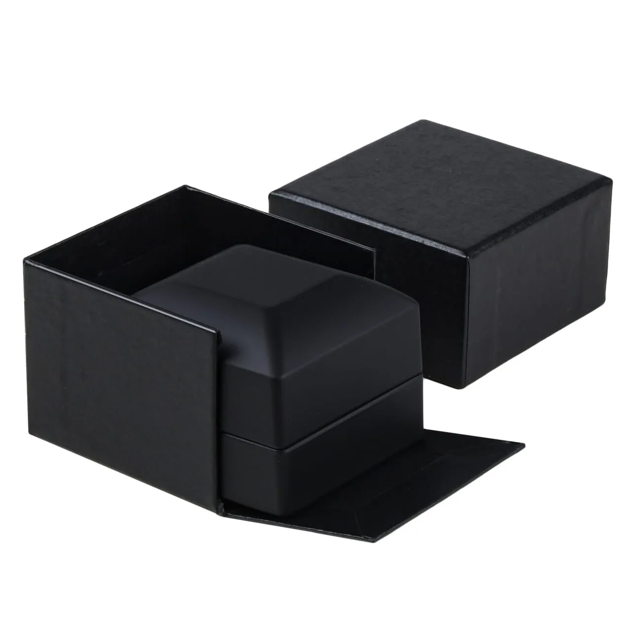 Black LED Small Earring Box