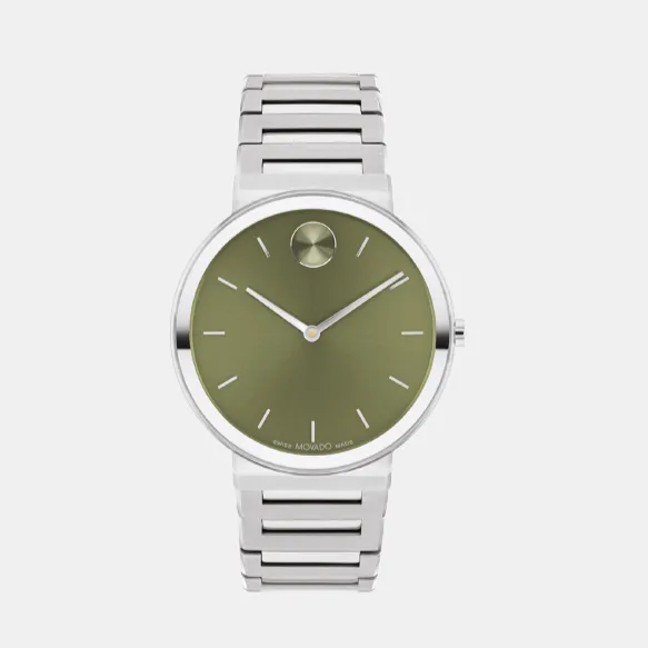 Bold Men's Green Analog Stainless Steel Watch 3601074