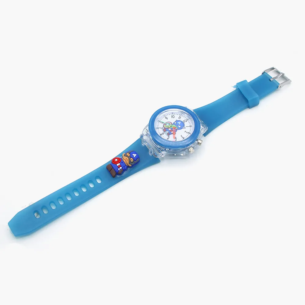 Boys Analog Light Watch - Blue