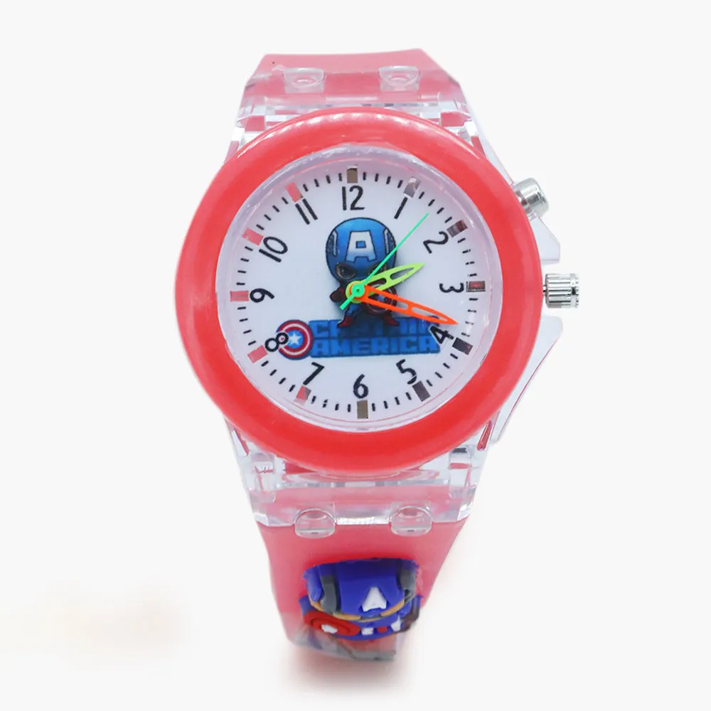 Boys Analog Light Watch - Pink