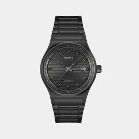 Candor Auto Men's Black Analog Stainless Steel Watch 1514120