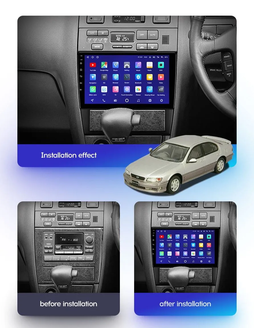 Car Dealz 10.2 Android 10.0 For Nissan Cefiro 2 A32 1994 - 2000 In Dash Plus OEM Fascia