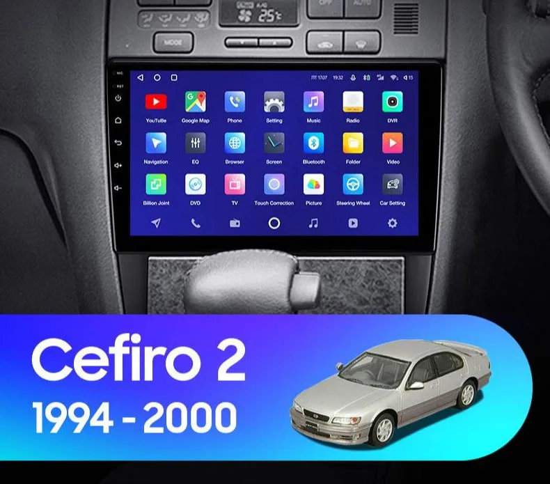 Car Dealz 10.2 Android 10.0 For Nissan Cefiro 2 A32 1994 - 2000 In Dash Plus OEM Fascia