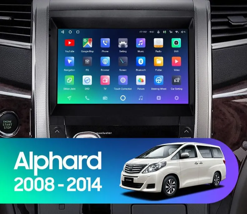 Car Dealz Premium Advanced 4G Data Model 10.2" Android 12.0 For Toyota Alphard H20 2008 - 2014