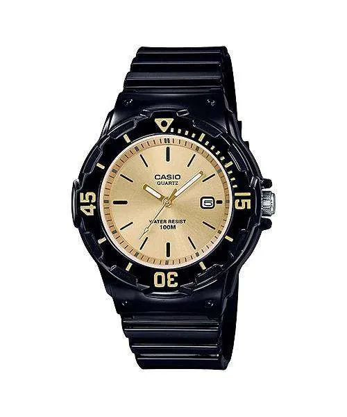 Casio LRW-200H-9EVDF Black Resin Watch for Women