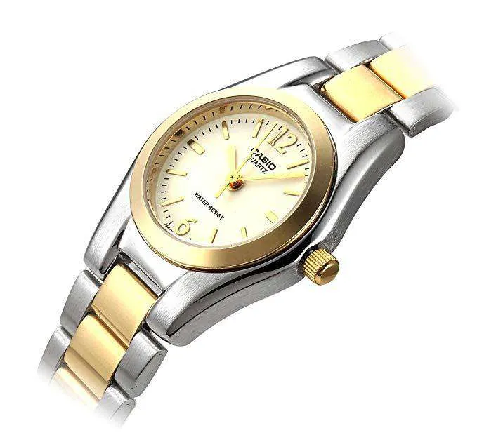 Casio LTP-1253SG-7A Two Tone Stainless Steel Watch for Women