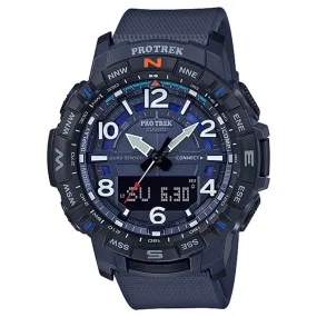 Casio Men's Bluetooth Watch - Pro Trek Ana-Digi Dial Blue Strap | PRTB50-2