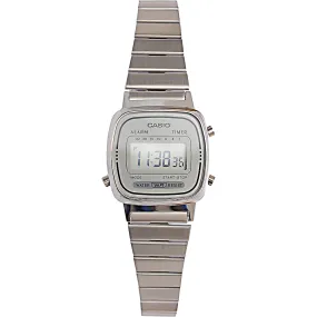 Casio Mens Mini Digital Watch In Silver Tone