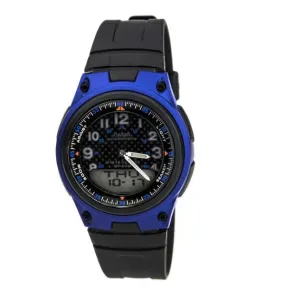 Casio Standard AW-80-2B Blue Dial/ Black Resin Strap Watch for Men