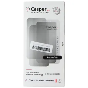 Casper Pro Tempered Glass for Apple iPhone 14 Pro Max (10 Pack) - Privacy