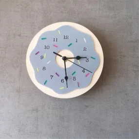 Charming Kids' Silent Donut-Themed Wall Clock for Playful Spaces