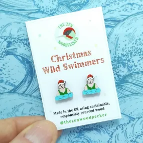 Christmas Wild Swimmer Earrings