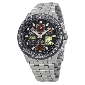 Citizen Skyhawk A-T Stainless Steel Chronograph Atomic Men's Watch JY0000-53E