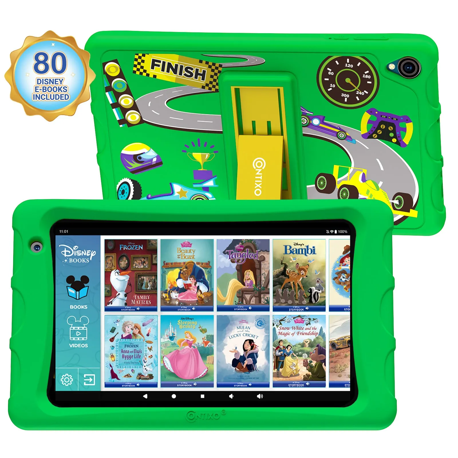 Contixo K80 8-Inch Kids Tablet Featuring 80 Disney eBooks - 2GB   64GB