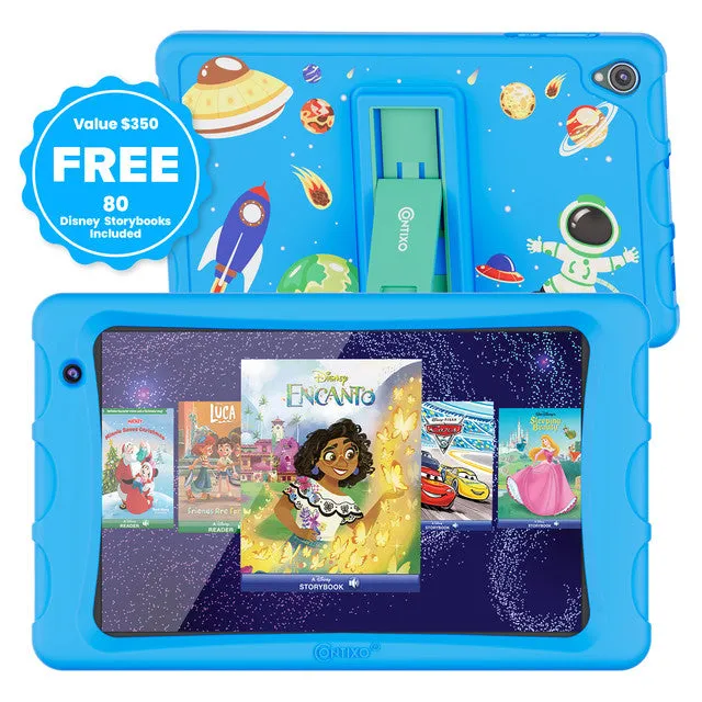 Contixo K80 8-Inch Kids Tablet Featuring 80 Disney eBooks - 2GB   64GB