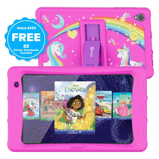 Contixo K80 8-Inch Kids Tablet Featuring 80 Disney eBooks - 2GB   64GB