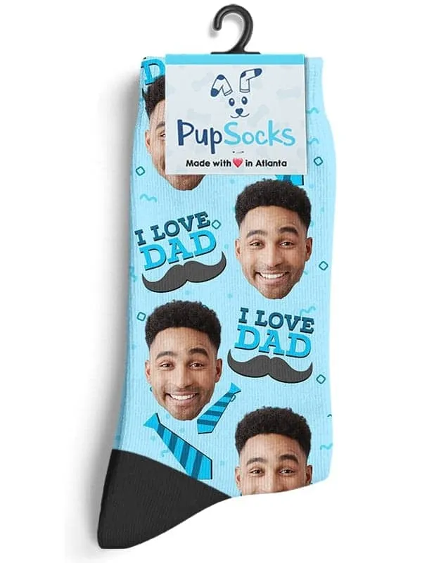 Custom I Love Dad Socks