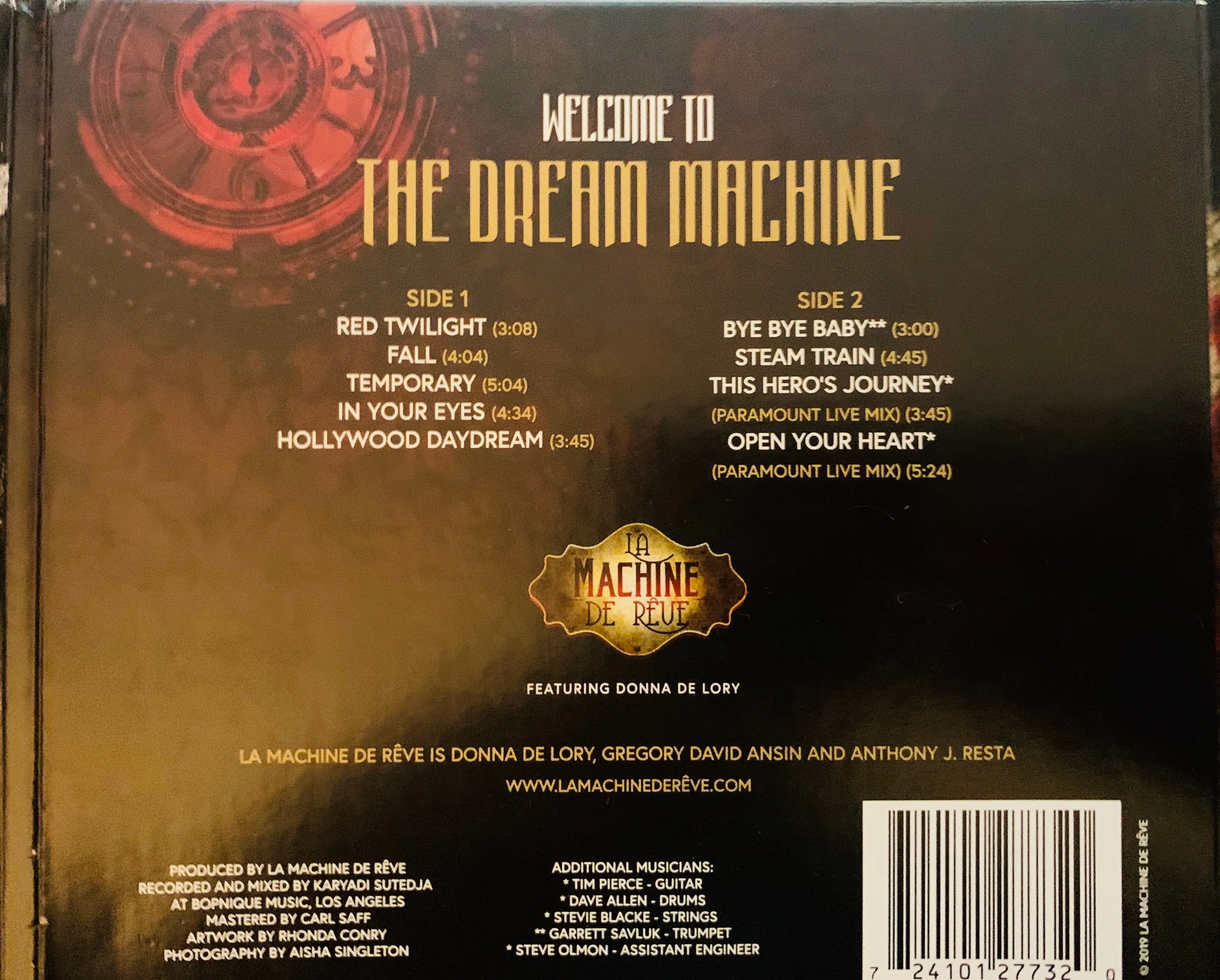 Donna De Lory  & La Machine de Reve - Welcome To The Dream Machine (Standard CD)