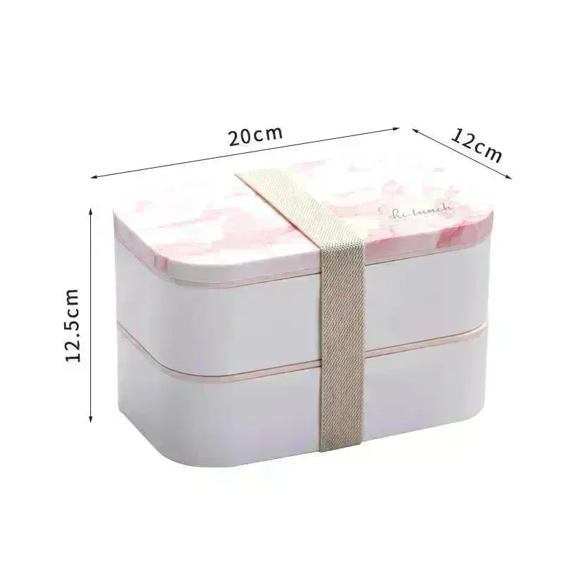 Double Layer Bento Box Japanese lunch Box for Kids Preschool Kindergarten Lunch Box