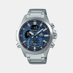 Edifice Men's Analog-Digital Stainless Steel Watch EX546 - ECB-30D-2ADF