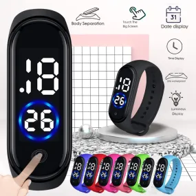 Fashion Women Men Sport Watch Waterproof Digital LED Sports Watches Casual Silicone Band Bracelet Wrist Watch Thanksgiving Gift