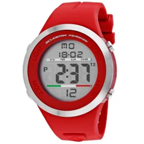 Ferrari Men's 830370 Digital Red Silicone Watch