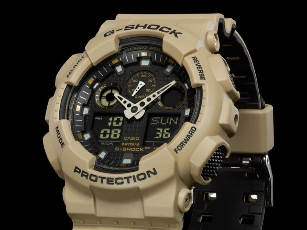 G-Shock GA100L-8A Analog-Digital Watch