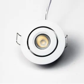 GM Lighting GMR6-120V-IC 3 1/4 Inch 6W LED Round Recessed Downlight Adjustable Gimbal Selectable Trim 30K