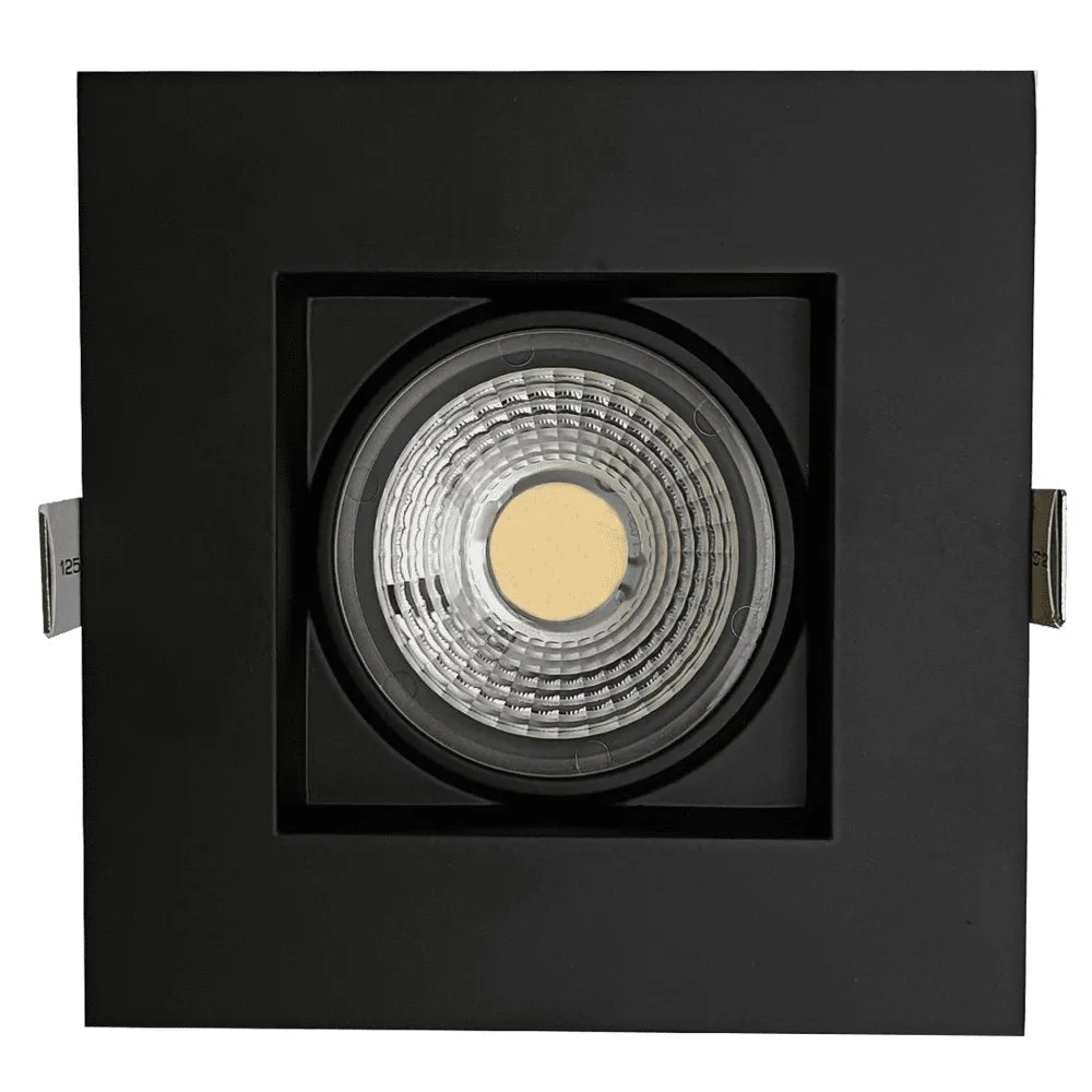 Goodlite G-48367 14W LED 4" Square Gimbaled Downlight Selectable CCT Black