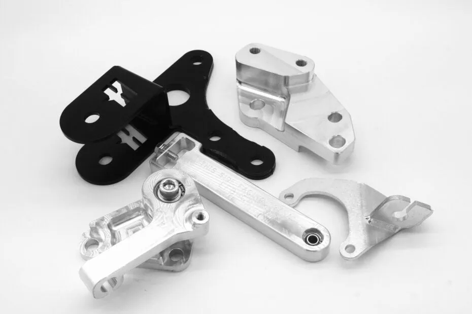 Hasport Hydraulic D-Series Transmission Conversion Brackets and Lever Assembly for 88-91 Civic/CRX. (Includes both EFDCHRH & EFDHCL) - EFDHC