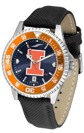 Illinois Fighting Illini Competitor Men’s Watch - AnoChrome - Color Bezel